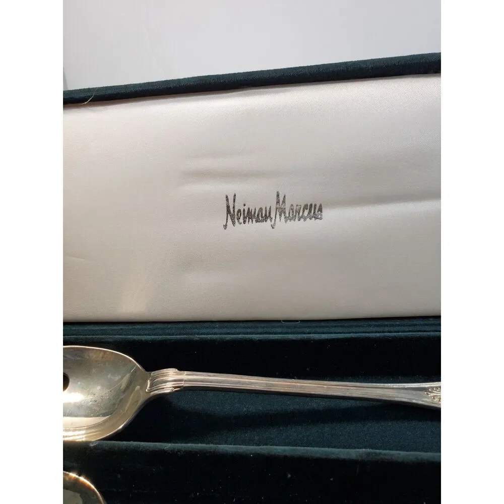 Neiman Marcus Vintage Godinger Silver Plated Salad Serving Set